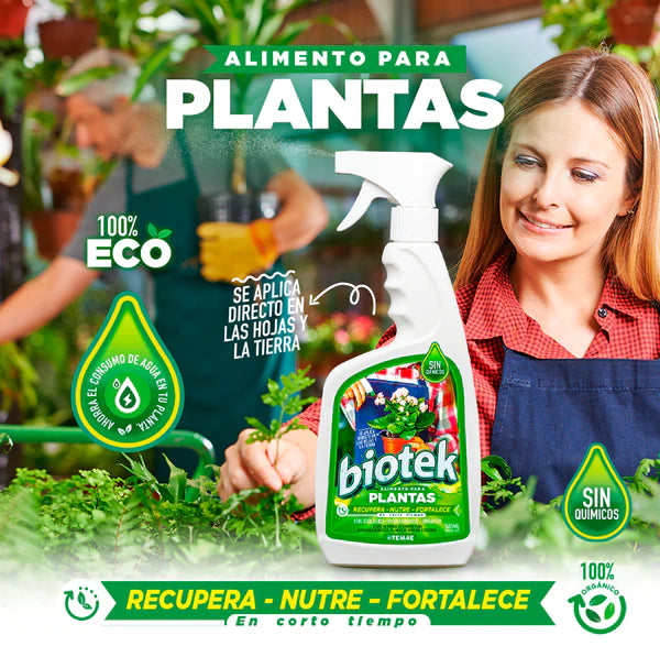 BIOTEK® ALIMENTO REVITALIZADOR DE PLANTAS EN 24H (500ML)